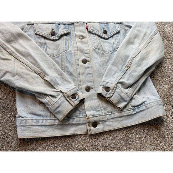 Vintage 80's Mens Small Levis Strauss Denim Jean Trucker Jacket WPL423 USA - Picture 10 of 10